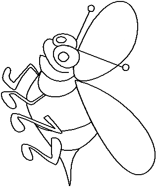 coloring-bee