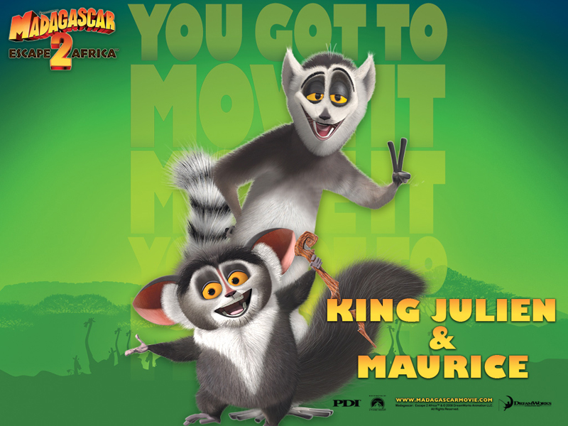 Madagascar 2 king julien maurice 800