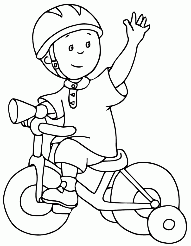 caillou coloring pages free