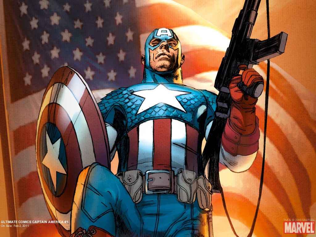 Captain America cartoon 1024x768
