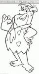 Flintstones fred the coloring pages