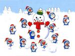 Doraemon winter