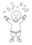caillou coloring page