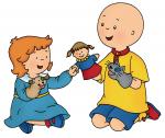 caillou rosie play