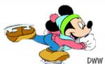 mickey Mouse to ski