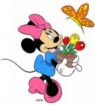 minnie Mouse flowers and fly